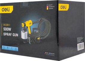 DELI ηλεκτρικό πιστόλι βαφής DC091-1 με δοχείο 800ml, 500W