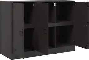 vidaXL Ντουλάπι Μαύρο 99x39x73 εκ. από Ατσάλι