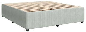 ΚΡΕΒΑΤΙ BOXSPRING ΜΕ ΣΤΡΩΜΑ ΑΝΟΙΧΤΟ ΓΚΡΙ 180X200 ΕΚ. ΒΕΛΟΥΔΙΝΟ 3290100