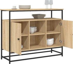 vidaXL Ντουλάπι Sonoma δρυς 100x35x80 εκ. Επεξεργασμένο Ξύλο