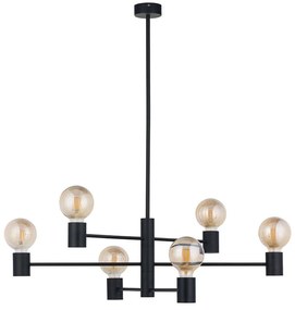 Φωτιστικό Οροφής Radius 7932 6xE27 max 60W Black Nowodvorski Metal