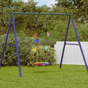 vidaXL Κούνια φωλιά Μπλε 60 x 60 x 180 εκ Πολυεστέρας