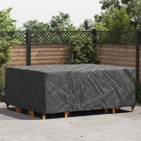 vidaXL Κάλυμμα επίπλων εξωτερικού χώρου Μαύρο 250 x 210 x 70 εκ. 210D