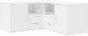 vidaXL Ντουλάπι Γωνιακό Λευκό 160x40x45 εκ. από Επεξ. Ξύλο