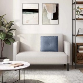 vidaXL Μαξιλάρι Πλάτης Μπλε 50 x 45 εκ. Υφασμάτινο Κορντουρά