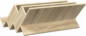 vidaXL Ράφι Περιοδικών με ράφι Δρύς Sonoma 65 x 53 x 28,5 εκ