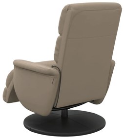 vidaXL Πολυθρόνα Μασάζ Ανακλινόμενη με Υποπόδιο Καπουτσίνο