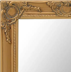 vidaXL Καθρέφτης Τοίχου με Μπαρόκ Στιλ Χρυσός 50 x 60 εκ.