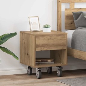 vidaXL Κομοδίνο 2 pcs Artisan Oak 40,5 x 40 x 48 εκ.