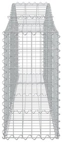 vidaXL Συρματοκιβώτια Τοξωτά 10 τεμ. 200x30x60/80 εκ. Γαλβαν. Ατσάλι