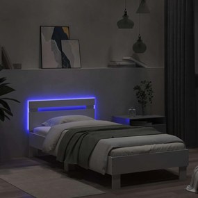 vidaXL Σκελετός Κρεβατιού Λευκό 80 x 200 cm Επεξεργασμένο Ξύλο