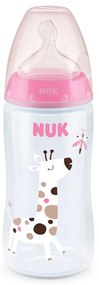 Μπιμπερό Σιλικόνης First Choice Plus 10741940 Temperature Control 300ml 6-18 Μηνών Pink Nuk 300ml Πολυπροπυλένιο