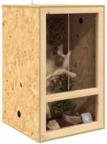 vidaXL Terrarium Καφέ 50 x 50 x 80 cm OSB