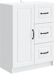 vidaXL Πλαϊνό γραφείο Λευκό 66 x 34,5 x 87 εκ. Επεξεργασμένο Ξύλο