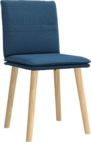 vidaXL Καρέκλες Τραπεζαρίας 2 τεμ. Μπλε Υφασμάτινες