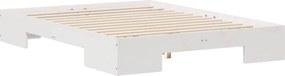 vidaXL Σκελετός Κρεβατιού Λευκό 120 x 200 cm