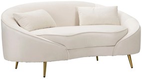 OSLO Διθέσιος Καναπές με Μαξιλάρια Μπεζ 148x84
