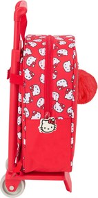 Σχολική Τσάντα Hello Kitty Iconic Λευκό Κόκκινο 22 x 27 x 10 cm