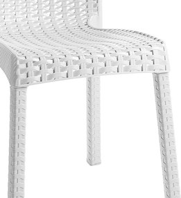 Καρέκλα Confident PP λευκό 50x55x83 εκ.