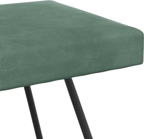 vidaXL παγκάκι Μονόχρωμο Θαλασσί 110 x 40 x 45 cm Βελούδο