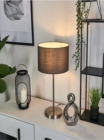 Stewehome μοντέρνο επιτραπέζιο φωτιστικό με μεταλλική βάση και κωνικό καπέλο