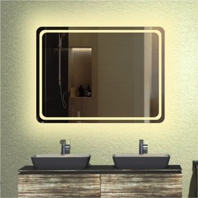 Stewehome Καθρέπτης Μπάνιου LED Φως Ημέρας 100x75 cm