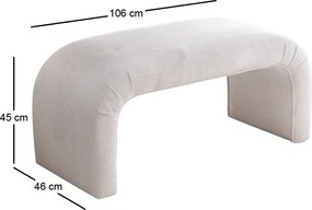 Pouffe Nu Bench Fitilli - White White