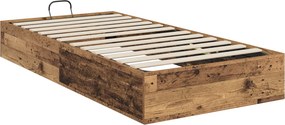vidaXL Κρεβάτι Οθωμανικού Τύπου Παλιό ξύλο 90 x 200 cm