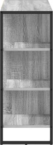 vidaXL Βοηθητικό ντουλάπι Γκρίζο Σονομα 96.5 x 30 x 75 εκ
