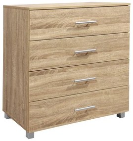 Drawer  with 4 Drawers 75x40x83H Sonama Melamine