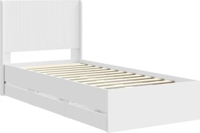 vidaXL Καλάθι με αποθήκη και κεφαλάρι Λευκό 75 x 190 cm