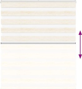 vidaXL Ζέβρα τυφλή μπεζ μάρμαρο Πλάτος υφάσματος 115,9 εκ. Πολυεστέρας