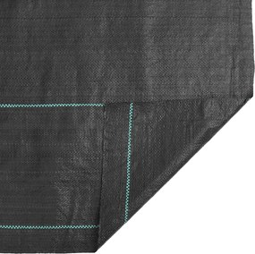 vidaXL Μεμβράνη Εδαφοκάλυψης Μαύρη 1,5x25 μ. από Πολυπροπυλένιο