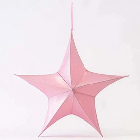 Διακοσμητικό Αστέρι Ιριδίζον 600-45797 65cm Pink