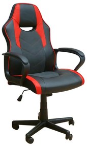 Πολυθρόνα Gaming A6210 Μαύρο/Κόκκινο PU 60.5x64.5x103-113cm