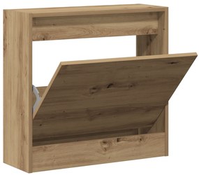 vidaXL Ντουλάπα Παπουτσιών Καρυδιά 60x21x57 εκ Επεξεργασμένο Ξύλο