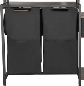 VEVOR 3-Tier Laundry Sorter with Rack Tall Laundry Hamper with Shelves 2 Section