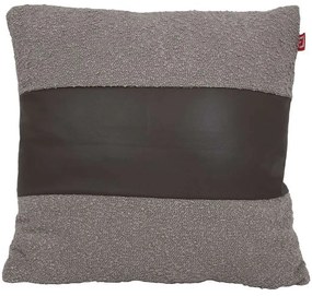 Μαξιλάρι Διακοσμητικό (Με Γέμιση) 373-223-228 45KD Grey-Dark Grey 45Χ45 45x45cm Fabric,Artificial Leather