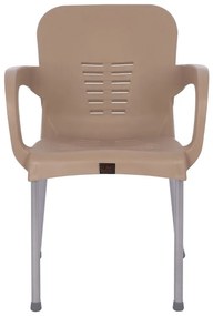 Καρέκλα Κήπου Eco Cappuccino Ανακυκλωμένο PP 60x50x80xcm - Πολυπροπυλένιο - 14720015