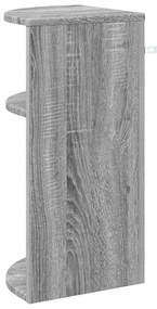 vidaXL End Table Γκρίζο Σονομα 29,6 x 29,6 x 60 εκ Επεξεργασμένο ξύλο