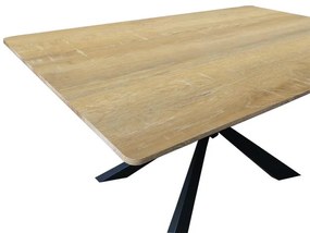 Τραπέζι Aragne sonoma mdf με μαύρα μεταλλικά πόδια 160x90x75εκ 160x90x75 εκ.