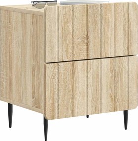 vidaXL Κομοδίνο 2 τεμ. Sonoma Δρυς 43 x 34,5 x 49,5 εκ