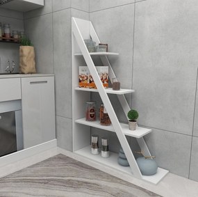 Βιβλιοθήκη Λευκό ARVEN 100x29,5x150