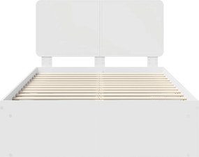 vidaXL Σκελετός Κρεβατιού Λευκό 120 x 200 cm Στερεά ξυλεία πεύκου