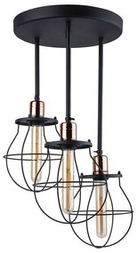 Φωτιστικό Οροφής Manufacture III 9740 Black-Copper Nowodvorski Metal