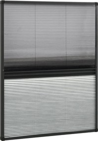 vidaXL Σήτα Παραθύρου Πλισέ με Σκίαστρο 60 x 80 εκ. Αλουμινίου