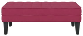 vidaXL Παγκάκι Κόκκινο 113 x 57 x 39 εκ. Βελούδο