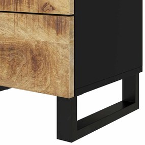 vidaXL Κομοδίνο 50x33x62 εκ. Μασίφ Ξύλο Μάνγκο &amp; Επεξεργασμένο Ξύλο