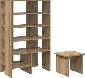 vidaXL Ντουλάπα Παπουτσιών 2 pcs Artisan Oak Επεξεργασμένο ξύλο