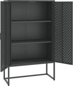 vidaXL Ντουλάπι Ανθρακί 80 x 35 x 135 εκ. από Ατσάλι
